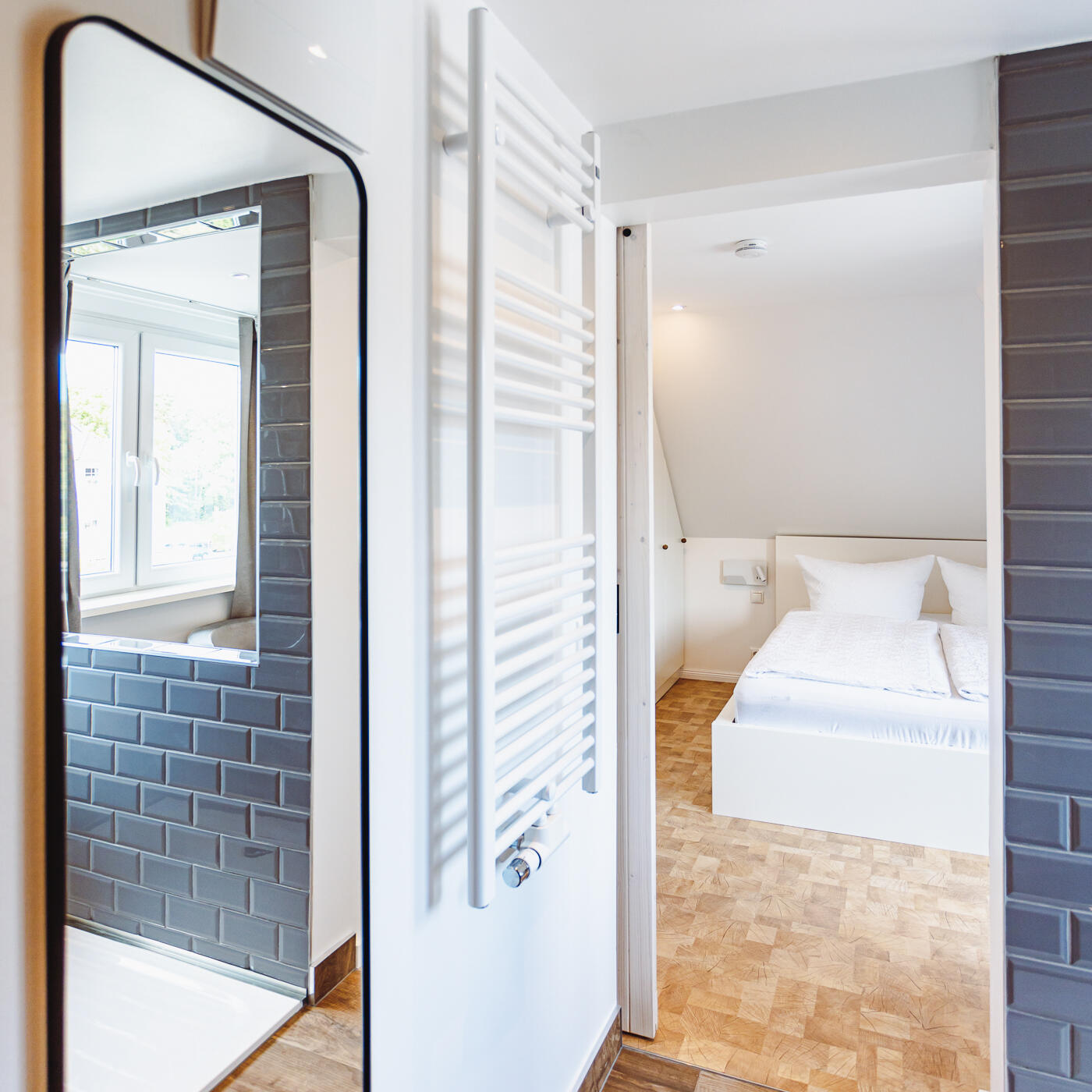 Doppelzimmer der Pension Das Strandglück in Graal Müritz an der Ostsee