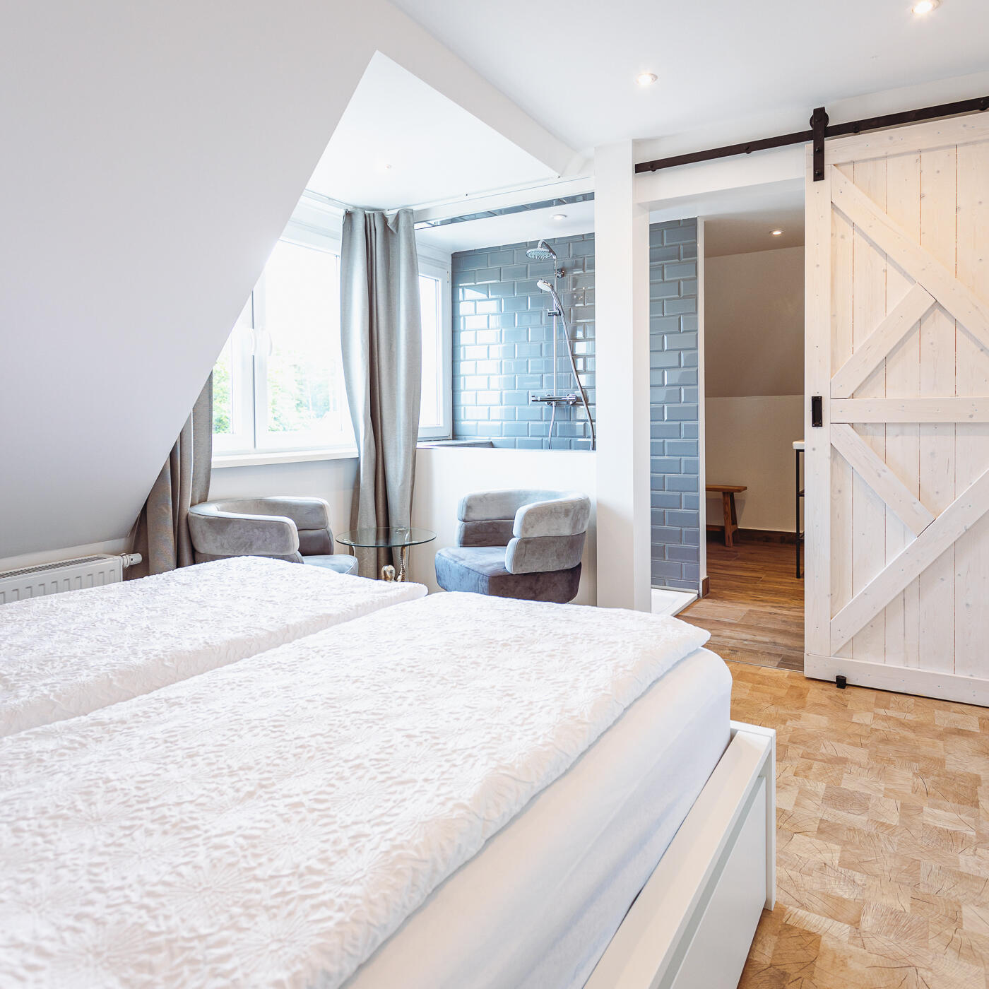 Doppelzimmer der Pension Das Strandglück in Graal Müritz an der Ostsee