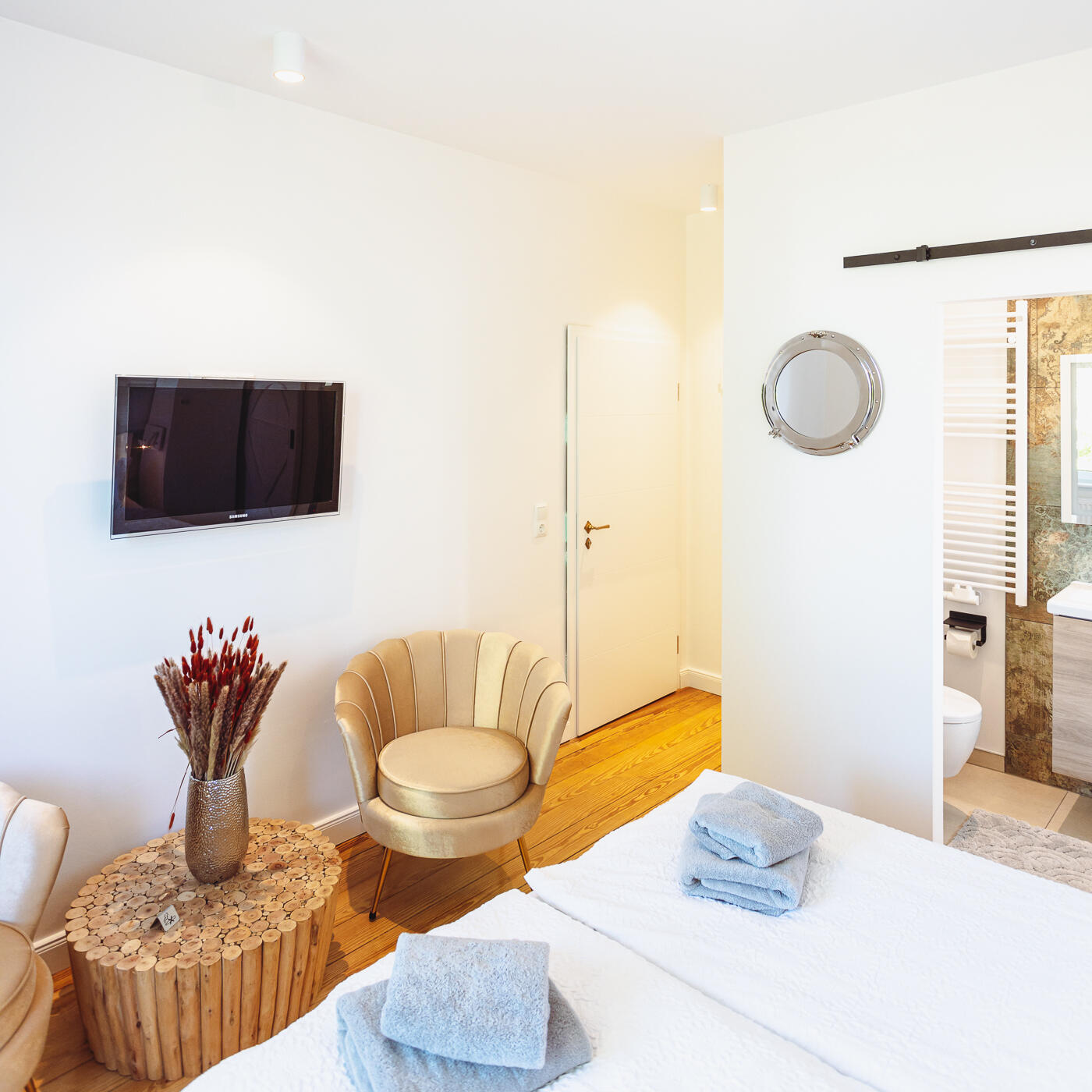 Doppelzimmer der Pension Das Strandglück in Graal Müritz an der Ostsee
